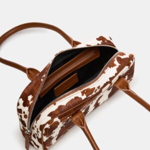 Anise Bag Brown Cow Print - Image 5