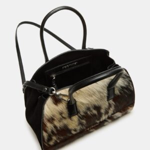 Hadlee Bag Brown Cow Print - Image 5