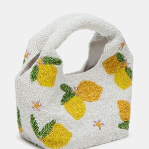 Kinsley Beaded Bag Lemon - Image 4