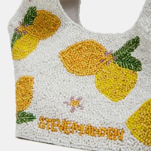 Kinsley Beaded Bag Lemon - Image 3