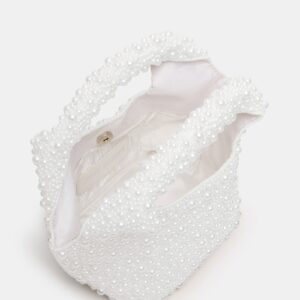 Kinsley Beaded Bag White - Image 5