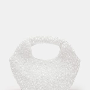 Kinsley Beaded Bag White