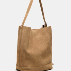 Taylr Bag Taupe Suede - Image 4