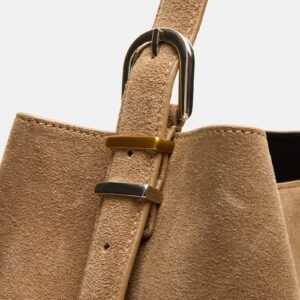 Taylr Bag Taupe Suede - Image 3