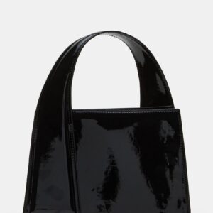 Twisty Bag Black Patent