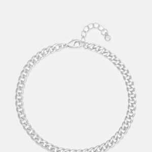 Curb Chain Anklet Silver - Image 1