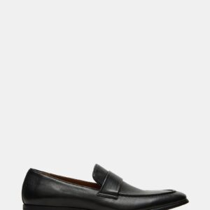 Biscuit Black Leather
