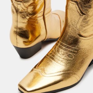 Dollie Gold Leather - Image 3