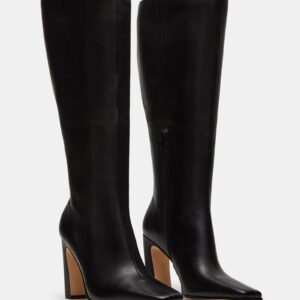Lizette Black Leather Wide Calf - Image 3