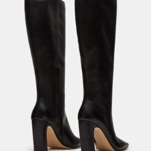 Lizette Black Leather Wide Calf - Image 6