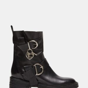 Smokey Black Leather