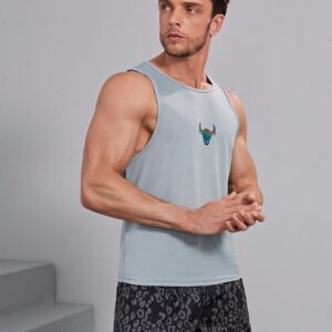 Men Bull Print Sports Tank Top Workout Tops Tank Top Pack - Image 4