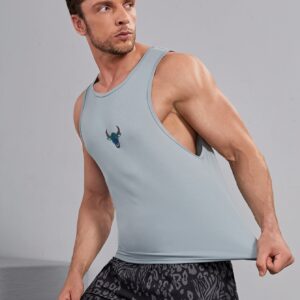 Men Bull Print Sports Tank Top Workout Tops Tank Top Pack - Image 5