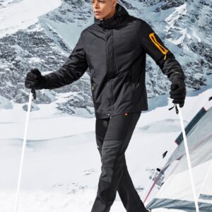 Boyfriend Style Men Letter Embroidery Drawstring Hooded Sports Jacket Workout Tops - Image 5