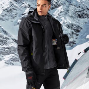 Boyfriend Style Men Letter Embroidery Drawstring Hooded Sports Jacket Workout Tops - Image 4