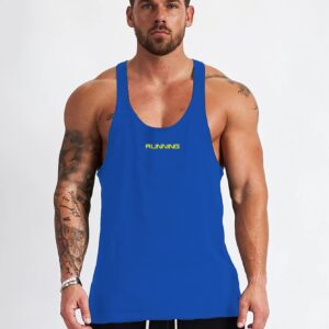 Men Letter Graphic Sports Tank Top Workout Tops - Image 3