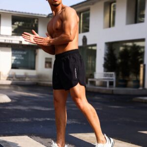 Boyfriend Style Men Drawstring Waist Sports Shorts - Image 5
