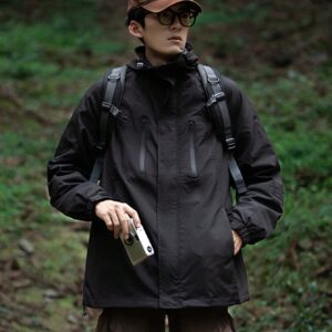 Men Zip Up Hooded Sports Jacket Workout Tops