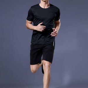 5PCS Solid Color Ultralight Quick Dry Sport T-Shirt, Breathable Lightweight Top For Fitness Gym Clothes Boyfriend Style Men - Image 5