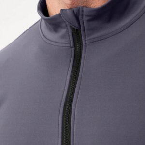 Men Zip Up Slant Pocket Sports Jacket Workout Tops Grey Jacket Hiking Outfithiking Clothesmen Active Wearsports Wear For Menjogging Suits For Men - Image 3