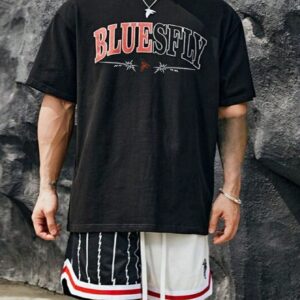 Boyfriend Style Men 1pc Letter Graphic Sports Tee Workout Tops Workout Tops Gym Top Basketball Breathable - Image 4