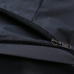 Men Letter Graphic Zip Up Hooded Sports Jacket Workout Tops Grey Jacket - Image 7