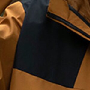 Men Colorblock Drawstring Hooded Sports Jacket Workout Tops - Image 3