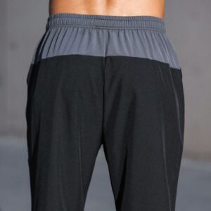 Boyfriend Style Men Contrast Panel Slant Pocket Sports Pants Fall Breathable Sweat-Wicking Lightweight Comfortable Running Muscle Minimalist Design Slim Fit For Workout Training Atheltic Wear - Image 7