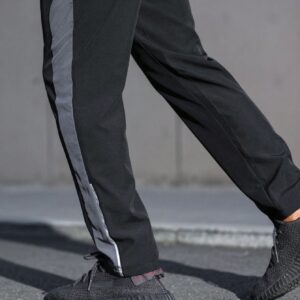 Boyfriend Style Men Contrast Panel Slant Pocket Sports Pants Fall Breathable Sweat-Wicking Lightweight Comfortable Running Muscle Minimalist Design Slim Fit For Workout Training Atheltic Wear - Image 8