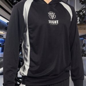 Men Letter Graphic Contrast Panel Hooded Sports Sweatshirt Hoodie Men Sweatshirt - Image 6