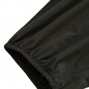 Men Colorblock Zip Up Raglan Sleeve Sports Jacket Workout Tops - Image 4