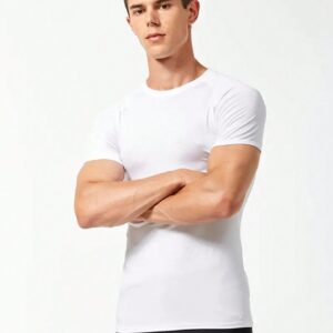 4pcs Men Solid Sports Tee Workout Tops - Image 4