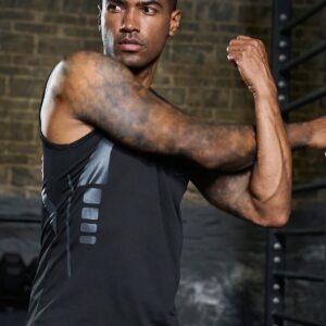 Men 3pcs Graphic Print Sports Tank Top Workout Tops Gym Top Mengym Wear For Menmen's Gym Wearmen Gym Weargym Wear Men - Image 3