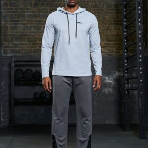 Boyfriend Style Men 3pcs Letter Graphic Drawstring Sports Hoodie Boyfriend Style Men Sweatshirt - Image 5