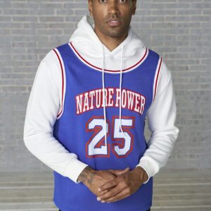 Men Letter Graphic Two Tone Drawstring Sports Hoodie Men Sweatshirt - Image 6