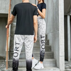 1pc Letter Graphic Sports Pants