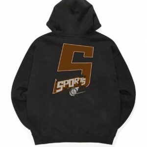 Men Letter Graphic Drawstring Sports Hoodie Men Sweatshirt - Image 4