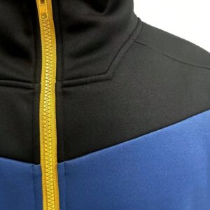 Boyfriend Style Men Colorblock Zip Up Slant Pocket Sports Jacket Workout Tops - Image 4