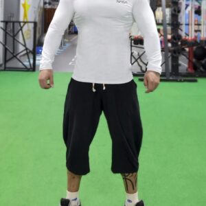 Men Letter Graphic Raglan Sleeve Sports Tee Long Sleeve Shirt - Image 4