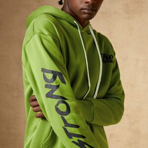 Men Letter Graphic Kangaroo Pocket Drawstring Hoodie Men Sweatshirt - Image 6