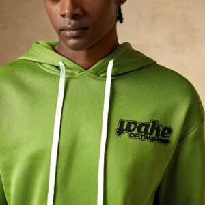 Men Letter Graphic Kangaroo Pocket Drawstring Hoodie Men Sweatshirt - Image 8