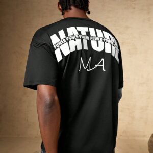 Boyfriend Style Men Letter Graphic Sports Tee