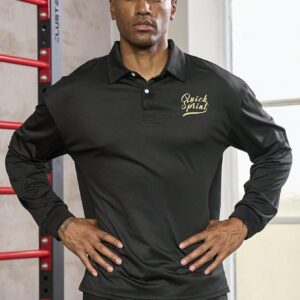 Boyfriend Style Men Slogan Graphic Polo Neck Sports Polo Shirt Workout Tops Golf Shirt - Image 3