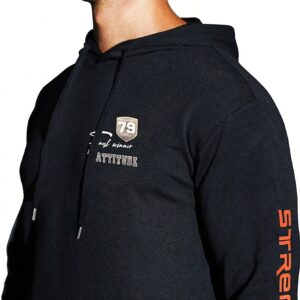 Men Letter Graphic Drawstring Sports Hoodie Men Sweatshirt - Image 3