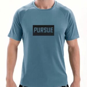 Men Letter Graphic Raglan Sleeve Sports Tee Workout Tops