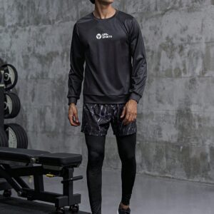 Men Letter Graphic Sports Sweatshirt Men Sweatshirt - Image 4