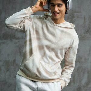 Men Tie Dye Kangaroo Pocket Drop Shoulder Sports Hoodie Men Sweatshirt - Image 4
