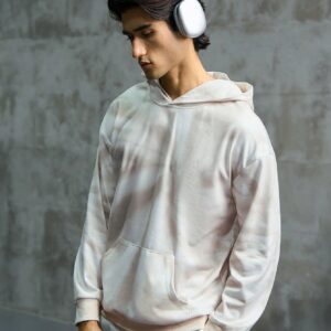 Men Tie Dye Kangaroo Pocket Drop Shoulder Sports Hoodie Men Sweatshirt - Image 5