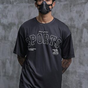 Men's Letter Printed Sports T-Shirt Workout Tops - Image 3