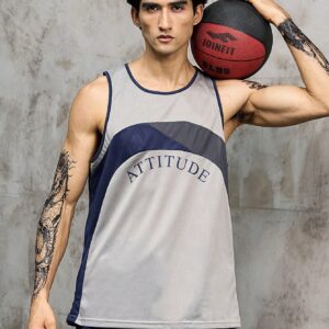 Men Letter Graphic Contrast Binding Sports Set Jersey Basketball Jersey Menmens Singletssports Wear For Menbasketball Jerseymens Sports Wear - Image 4